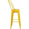 image:imageFlash Furniture Commercial Grade 30 High Black Metal IndoorOutdoor Barstool with Removable BackYellow