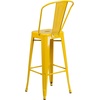 image:imageFlash Furniture Commercial Grade 30 High Black Metal IndoorOutdoor Barstool with Removable BackYellow