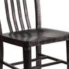 image:imageFlash Furniture Commercial Grade Black Metal IndoorOutdoor ChairBlackantique Gold