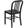 image:imageFlash Furniture Commercial Grade Black Metal IndoorOutdoor ChairBlackantique Gold