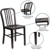 image:imageFlash Furniture Commercial Grade Black Metal IndoorOutdoor ChairBlackantique Gold