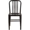 image:imageFlash Furniture Commercial Grade Black Metal IndoorOutdoor ChairBlackantique Gold