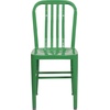 image:imageFlash Furniture Commercial Grade Black Metal IndoorOutdoor ChairGreen