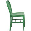 image:imageFlash Furniture Commercial Grade Black Metal IndoorOutdoor ChairGreen