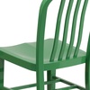 image:imageFlash Furniture Commercial Grade Black Metal IndoorOutdoor ChairGreen