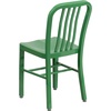 image:imageFlash Furniture Commercial Grade Black Metal IndoorOutdoor ChairGreen