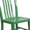 image:imageFlash Furniture Commercial Grade Black Metal IndoorOutdoor ChairGreen