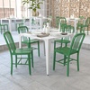 image:imageFlash Furniture Commercial Grade Black Metal IndoorOutdoor ChairGreen