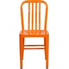image:imageFlash Furniture Commercial Grade Black Metal IndoorOutdoor ChairOrange