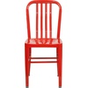 image:imageFlash Furniture Commercial Grade Black Metal IndoorOutdoor ChairRed