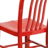 image:imageFlash Furniture Commercial Grade Black Metal IndoorOutdoor ChairRed
