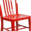 image:imageFlash Furniture Commercial Grade Black Metal IndoorOutdoor ChairRed