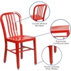image:imageFlash Furniture Commercial Grade Black Metal IndoorOutdoor ChairRed