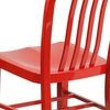image:imageFlash Furniture Commercial Grade Black Metal IndoorOutdoor ChairRed