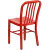 image:imageFlash Furniture Commercial Grade Black Metal IndoorOutdoor ChairRed