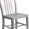 image:imageFlash Furniture Commercial Grade Black Metal IndoorOutdoor ChairSilver