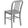 image:imageFlash Furniture Commercial Grade Black Metal IndoorOutdoor ChairSilver