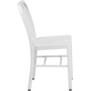 image:imageFlash Furniture Commercial Grade Black Metal IndoorOutdoor ChairWhite