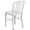 image:imageFlash Furniture Commercial Grade Black Metal IndoorOutdoor ChairWhite