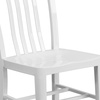 image:imageFlash Furniture Commercial Grade Black Metal IndoorOutdoor ChairWhite