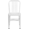 image:imageFlash Furniture Commercial Grade Black Metal IndoorOutdoor ChairWhite