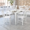 image:imageFlash Furniture Commercial Grade Black Metal IndoorOutdoor ChairWhite