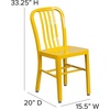 image:imageFlash Furniture Commercial Grade Black Metal IndoorOutdoor ChairYellow