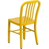image:imageFlash Furniture Commercial Grade Black Metal IndoorOutdoor ChairYellow