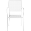 image:imageFlash Furniture Commercial Grade White IndoorOutdoor Steel Patio Arm Chair with Square BackWhite