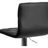 image:imageFlash Furniture Contemporary Button Tufted White Vinyl Adjustable Height Barstool with Chrome BaseBlack