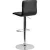 image:imageFlash Furniture Contemporary Button Tufted White Vinyl Adjustable Height Barstool with Chrome BaseBlack