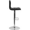 image:imageFlash Furniture Contemporary Button Tufted White Vinyl Adjustable Height Barstool with Chrome BaseBlack