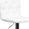 image:imageFlash Furniture Contemporary Button Tufted White Vinyl Adjustable Height Barstool with Chrome BaseWhite