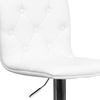 image:imageFlash Furniture Contemporary Button Tufted White Vinyl Adjustable Height Barstool with Chrome BaseWhite