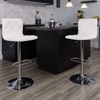 image:imageFlash Furniture Contemporary Button Tufted White Vinyl Adjustable Height Barstool with Chrome BaseWhite