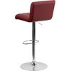 image:imageFlash Furniture Contemporary Gray Quilted Vinyl Adjustable Height Barstool with Arms and Chrome BaseBurgundy