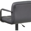 image:imageFlash Furniture Contemporary Gray Quilted Vinyl Adjustable Height Barstool with Arms and Chrome BaseGrey