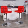 image:imageFlash Furniture Contemporary Gray Quilted Vinyl Adjustable Height Barstool with Arms and Chrome BaseRed