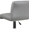 image:imageFlash Furniture Contemporary Gray Vinyl Adjustable Height Barstool with Rolled Seat and Chrome BaseGrey