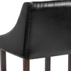 image:imageFlash Furniture Contemporary Red Vinyl Adjustable Height Barstool with Solid Wave Seat and Chrome BaseBlack Leathersoft