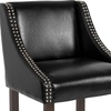 image:imageFlash Furniture Contemporary Red Vinyl Adjustable Height Barstool with Solid Wave Seat and Chrome BaseBlack Leathersoft