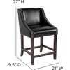 image:imageFlash Furniture Contemporary Red Vinyl Adjustable Height Barstool with Solid Wave Seat and Chrome BaseBlack Leathersoft