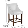 image:imageFlash Furniture Contemporary Red Vinyl Adjustable Height Barstool with Solid Wave Seat and Chrome BaseWhite Leathersoft