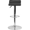 image:imageFlash Furniture Contemporary White Vinyl Adjustable Height Barstool with Solid Wave Seat and Chrome BaseWhite