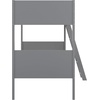 image:imageFlash Furniture Dallas TwinOverTwin Convertible Wood Bunk Bed Slatted Wood Kids Bunk Bed Frame with Ladder No Box Spring Needed WhiteGrey