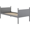 image:imageFlash Furniture Dallas TwinOverTwin Convertible Wood Bunk Bed Slatted Wood Kids Bunk Bed Frame with Ladder No Box Spring Needed WhiteGrey