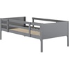 image:imageFlash Furniture Dallas TwinOverTwin Convertible Wood Bunk Bed Slatted Wood Kids Bunk Bed Frame with Ladder No Box Spring Needed WhiteGrey
