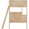 image:imageFlash Furniture Dallas TwinOverTwin Convertible Wood Bunk Bed Slatted Wood Kids Bunk Bed Frame with Ladder No Box Spring Needed WhiteNatural