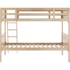 image:imageFlash Furniture Dallas TwinOverTwin Convertible Wood Bunk Bed Slatted Wood Kids Bunk Bed Frame with Ladder No Box Spring Needed WhiteNatural