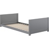 image:imageFlash Furniture Dallas TwinOverTwin Convertible Wood Bunk Bed Solid Wood Kids Bunk Bed Frame with Ladder No Box Spring Needed GrayGrey